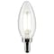 Satco 5.5-Watt B11 LED - Clear - Candelabra Base - 3000K - 500 Lumens - 120 Volts, 2PK S21828 - alternate 5